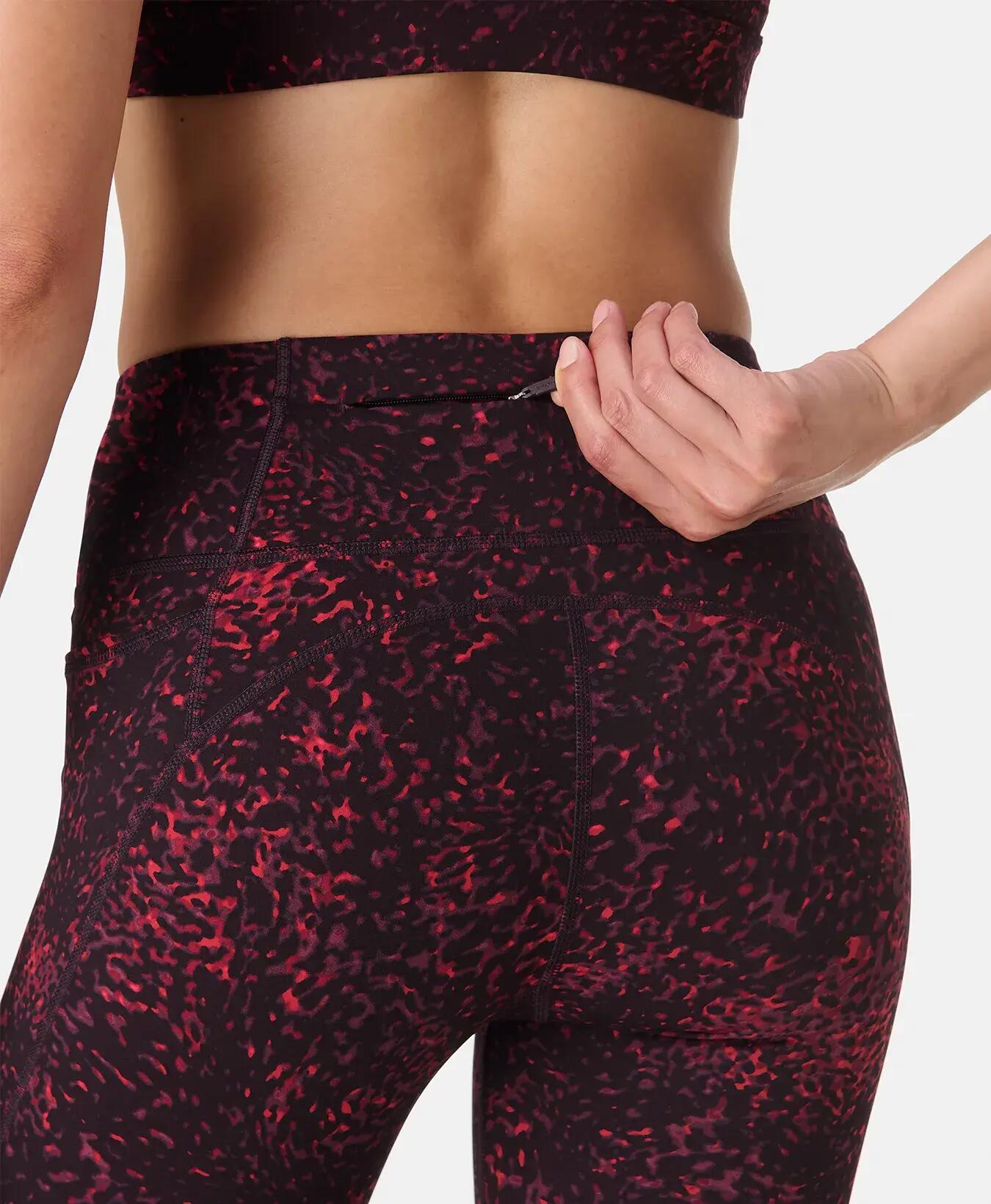 Sweaty Betty Power Gym Leggings Broek RODE SCHILDPADPRINT M 5/7