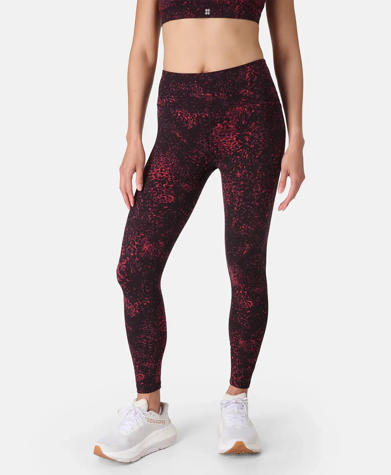 Sweaty Betty Power Gym Leggings Broek RODE SCHILDPADPRINT M 4/7