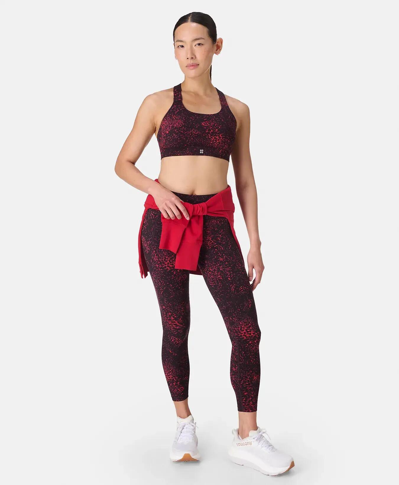 Sweaty Betty Power Gym Leggings Broek RODE SCHILDPADPRINT M 2/7