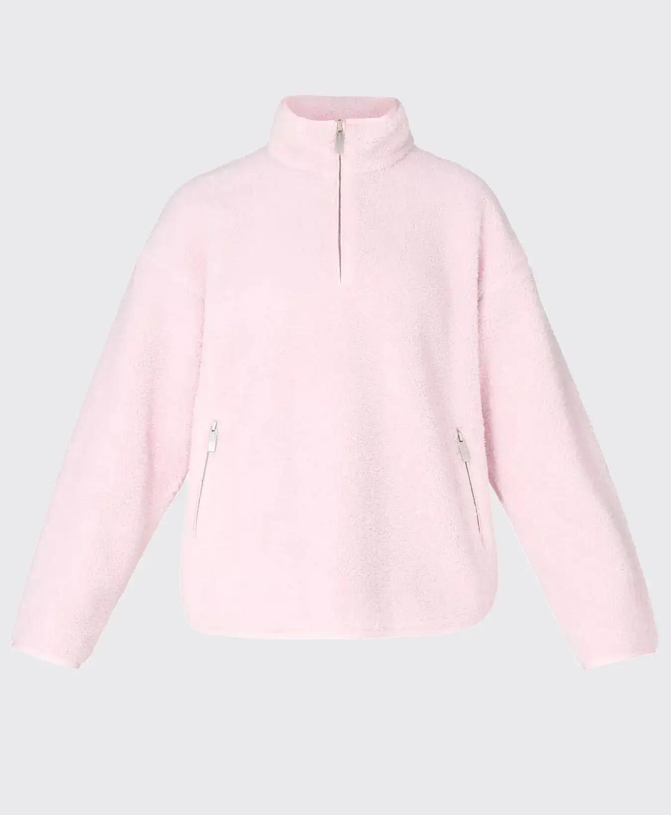 Sweaty Betty Fleece Half-Zip Hoodie Trui PASTELROZE M 7/7