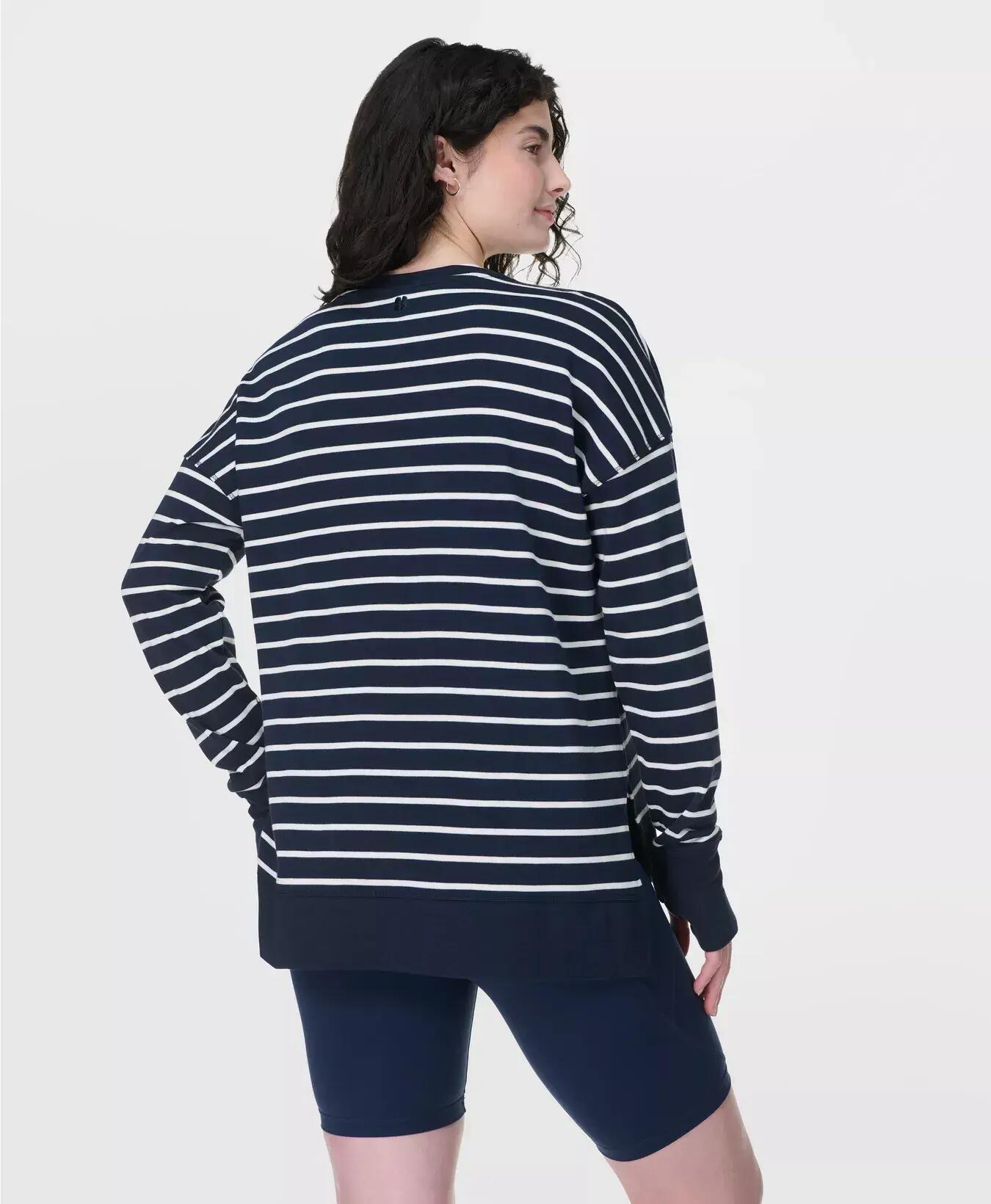 Sweaty Betty Sweaty Betty After Class Longline Sweatshirt Trui DONKERBLAUW 6/7