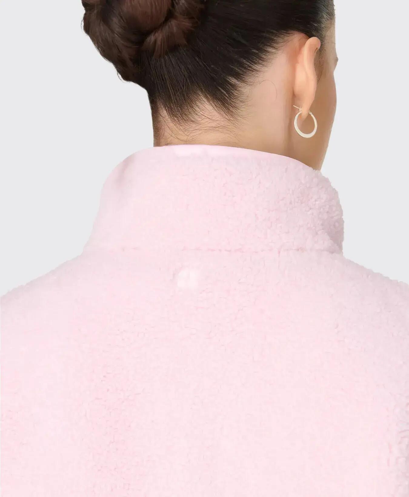 Sweaty Betty Fleece Half-Zip Hoodie Trui PASTELROZE M 5/7