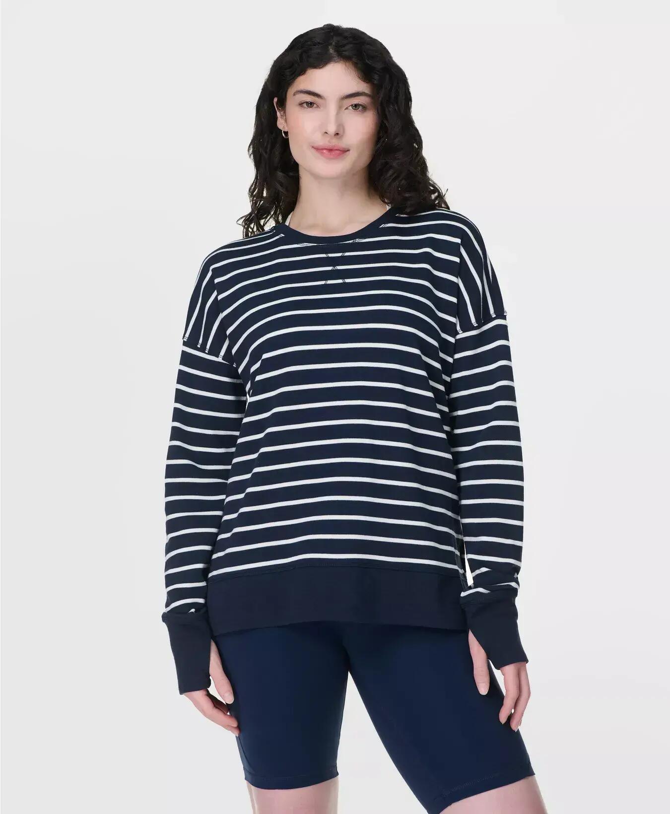 Sweaty Betty Sweaty Betty After Class Longline Sweatshirt Trui DONKERBLAUW 3/7