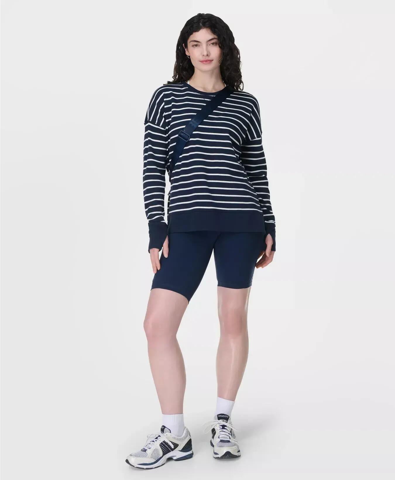 Sweaty Betty Sweaty Betty After Class Longline Sweatshirt Trui DONKERBLAUW 2/7