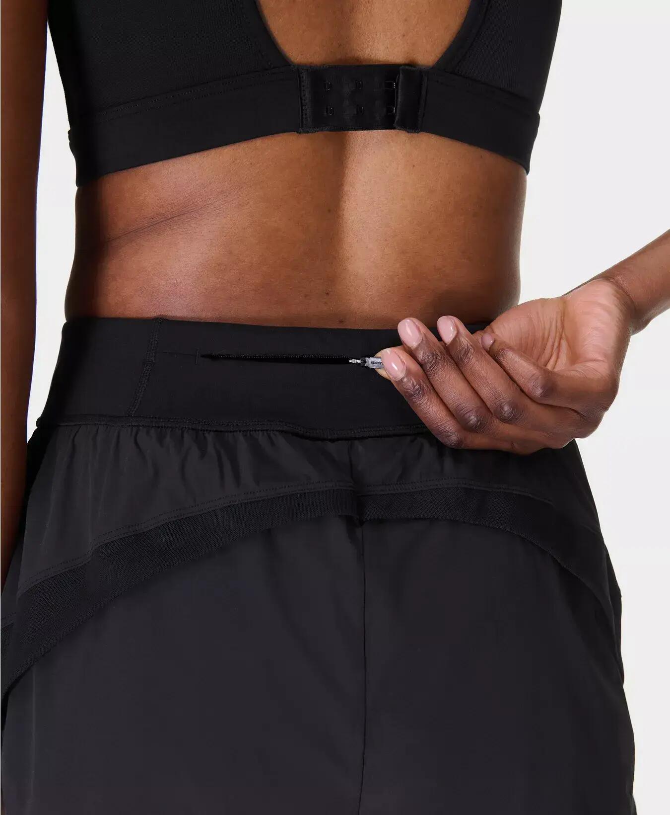 Sweaty Betty Tempo Run Shorts Sportshort ZWART XS 5/7