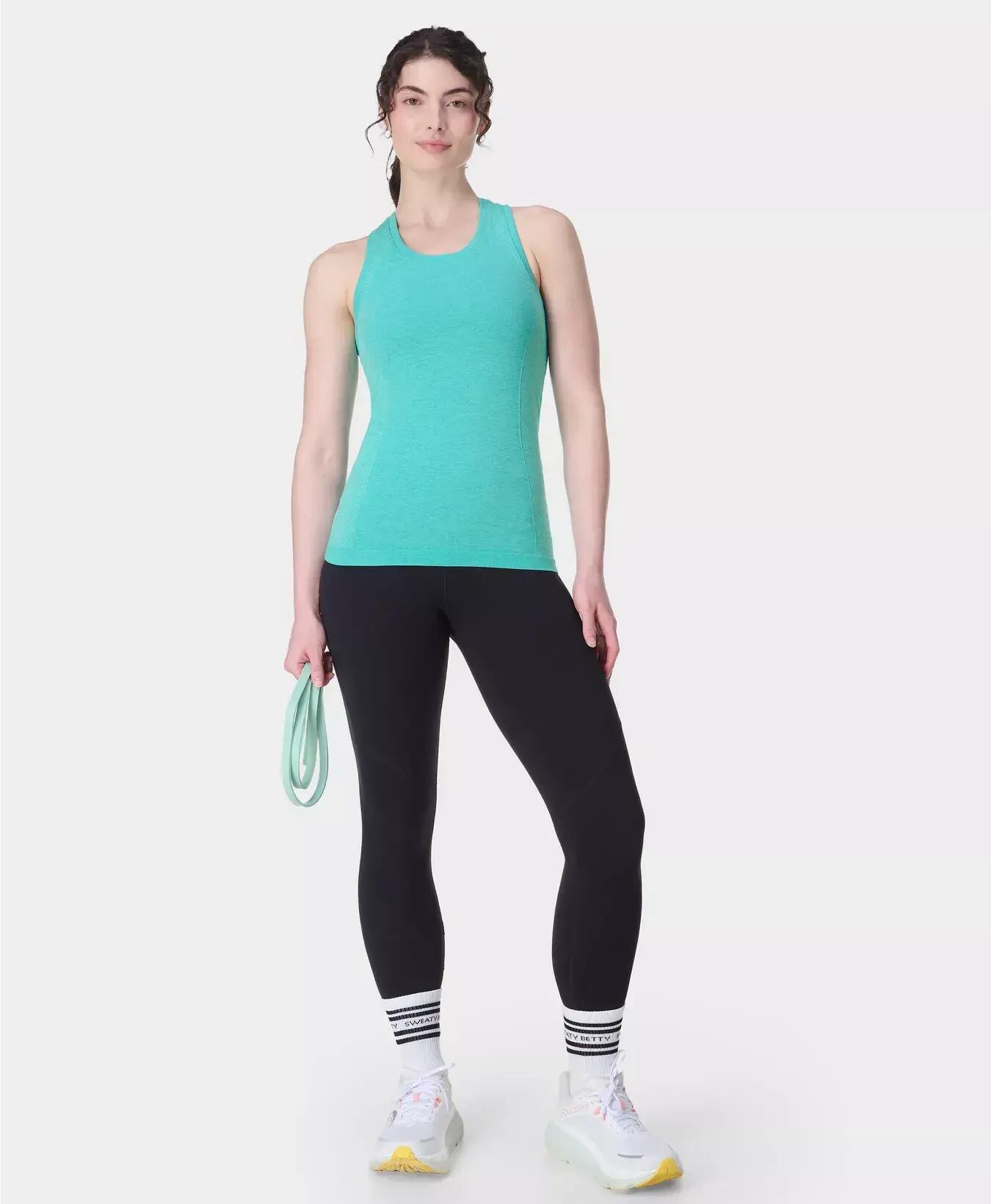 Sweaty Betty Athlete Seamless Workout Tank Top T-shirt ZEESPRAY PRINT XS 7/7