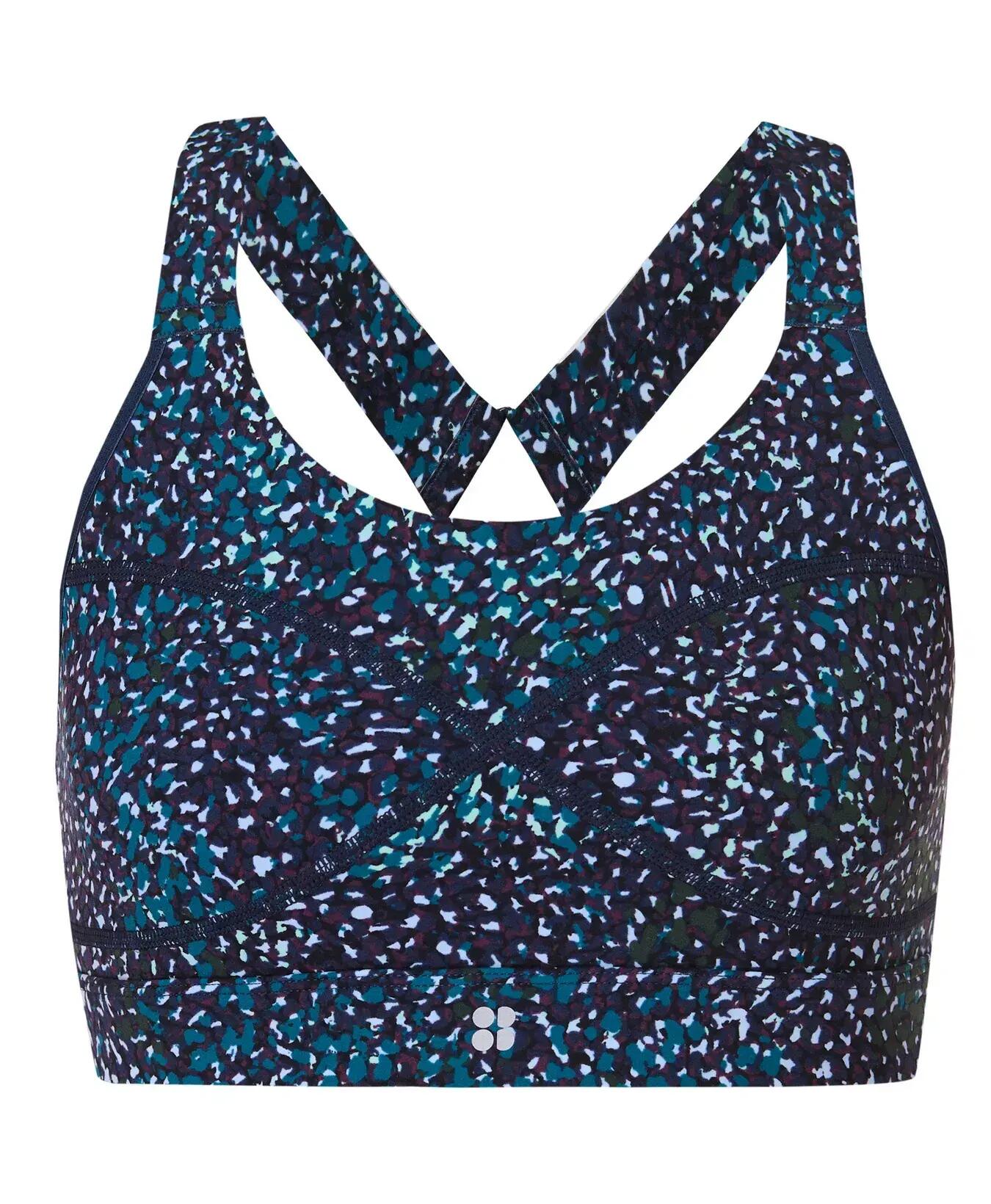 Sweaty Betty Power Medium Support Sports Bra Sportbeha BLAUWE AURORA PRINT M 7/7