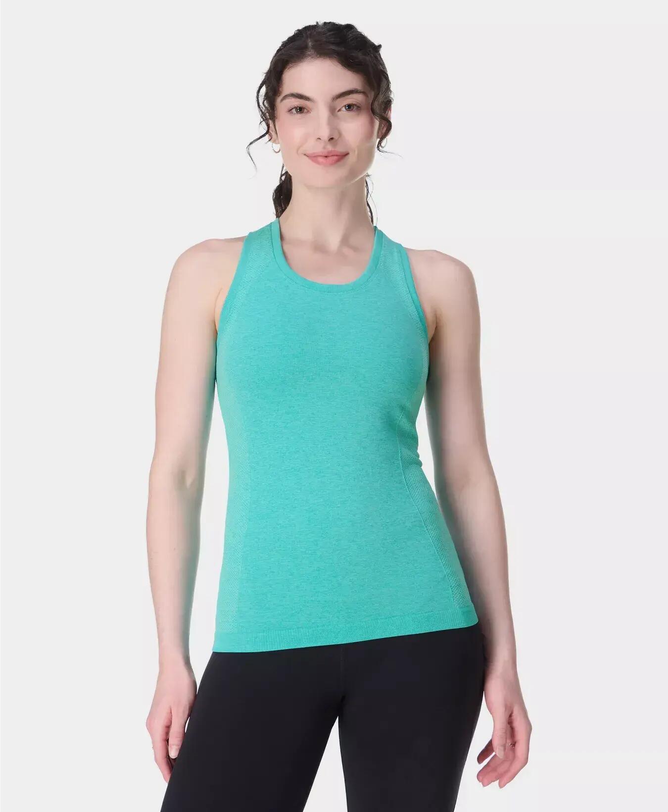 Sweaty Betty Athlete Seamless Workout Tank Top T-shirt ZEESPRAY PRINT XS 6/7