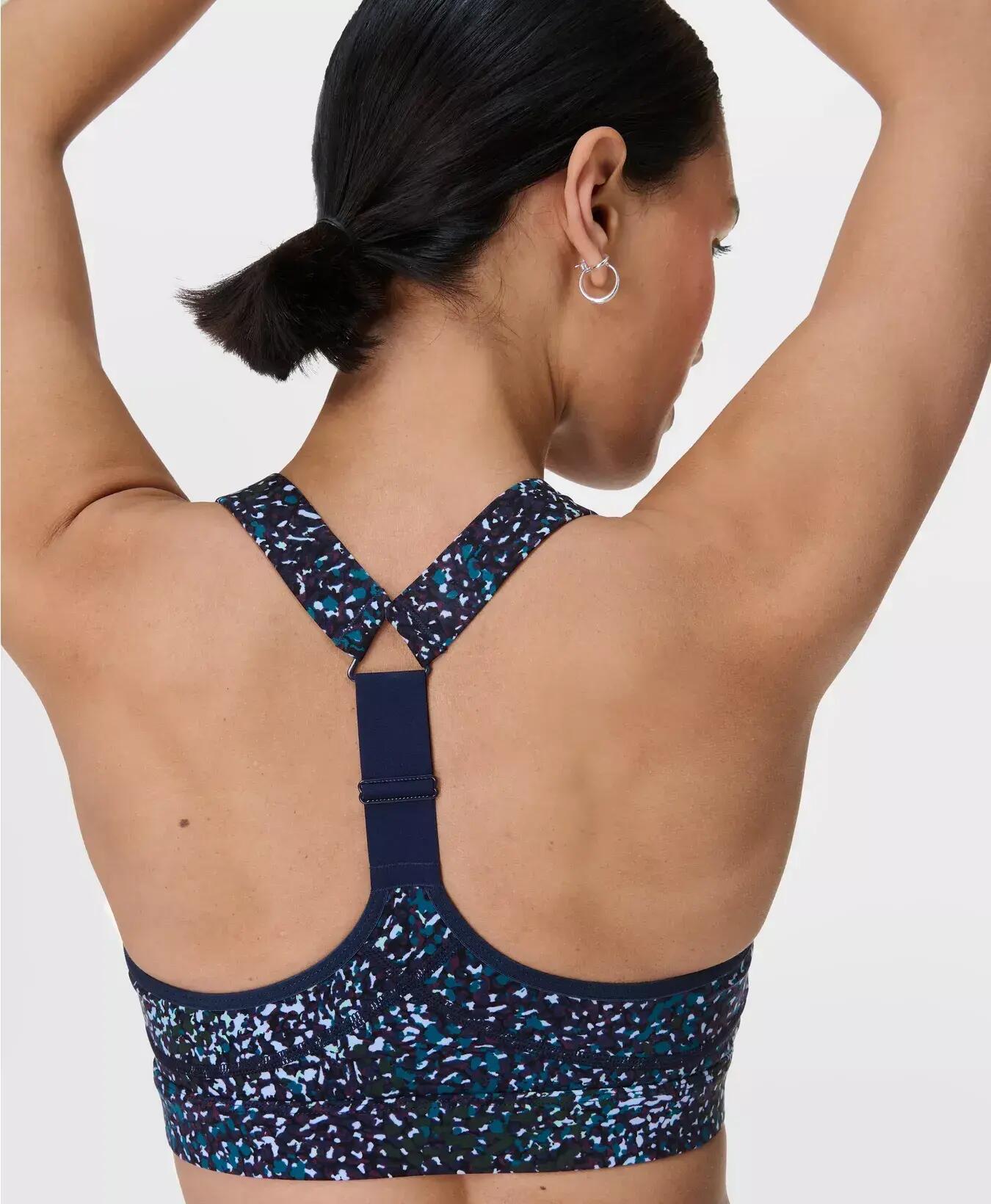 Sweaty Betty Power Medium Support Sports Bra Sportbeha BLAUWE AURORA PRINT M 6/7