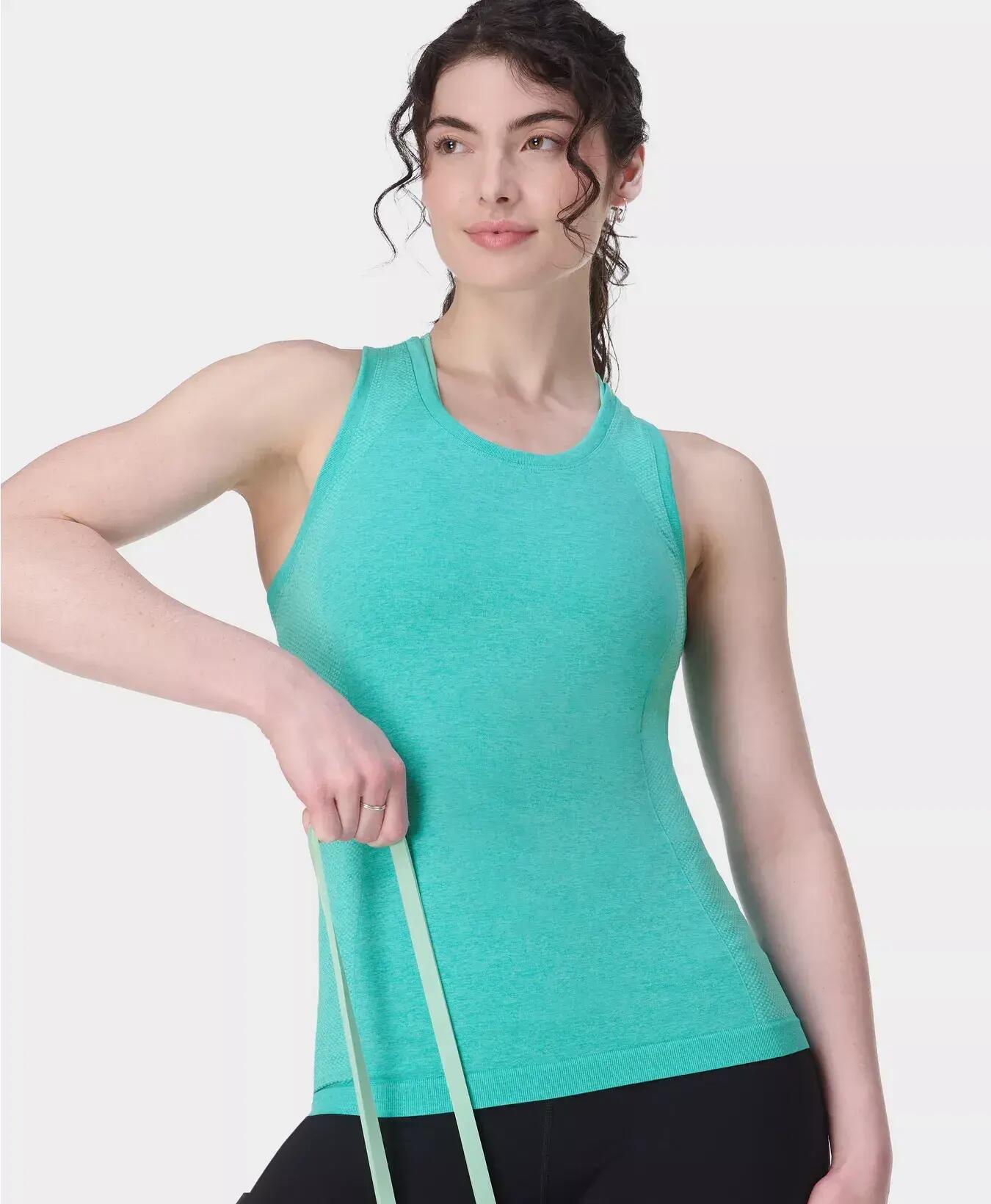 Sweaty Betty Athlete Seamless Workout Tank Top T-shirt ZEESPRAY PRINT XS 5/7