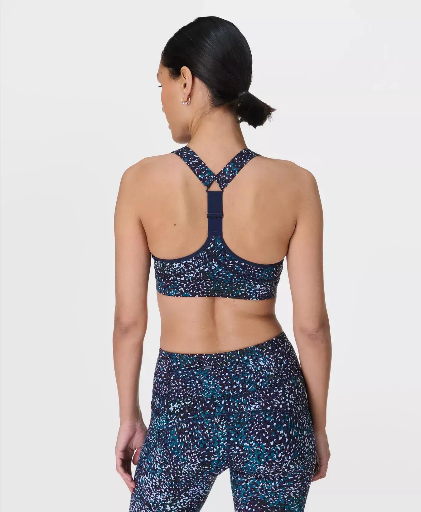 Sweaty Betty Power Medium Support Sports Bra Sportbeha BLAUWE AURORA PRINT M 5/7