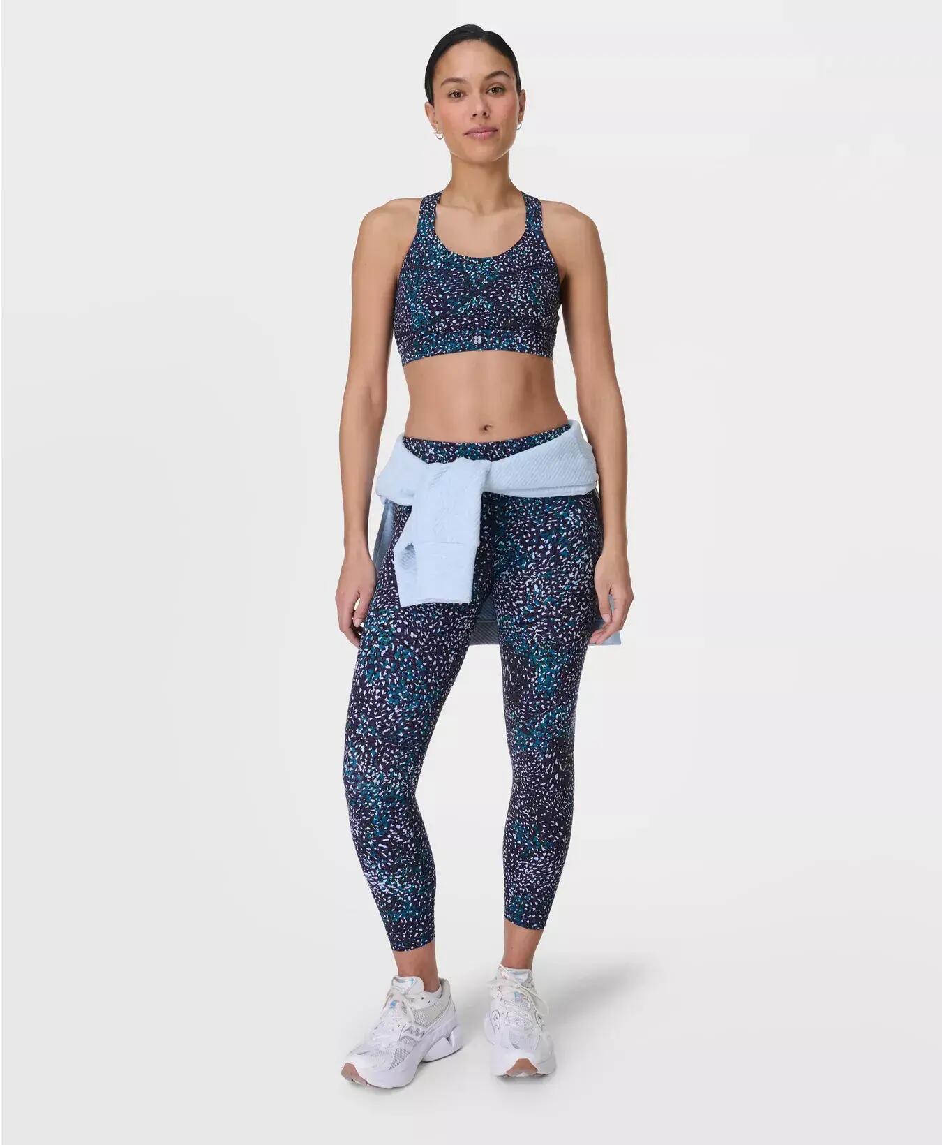 Sweaty Betty Power Medium Support Sports Bra Sportbeha BLAUWE AURORA PRINT M 4/7
