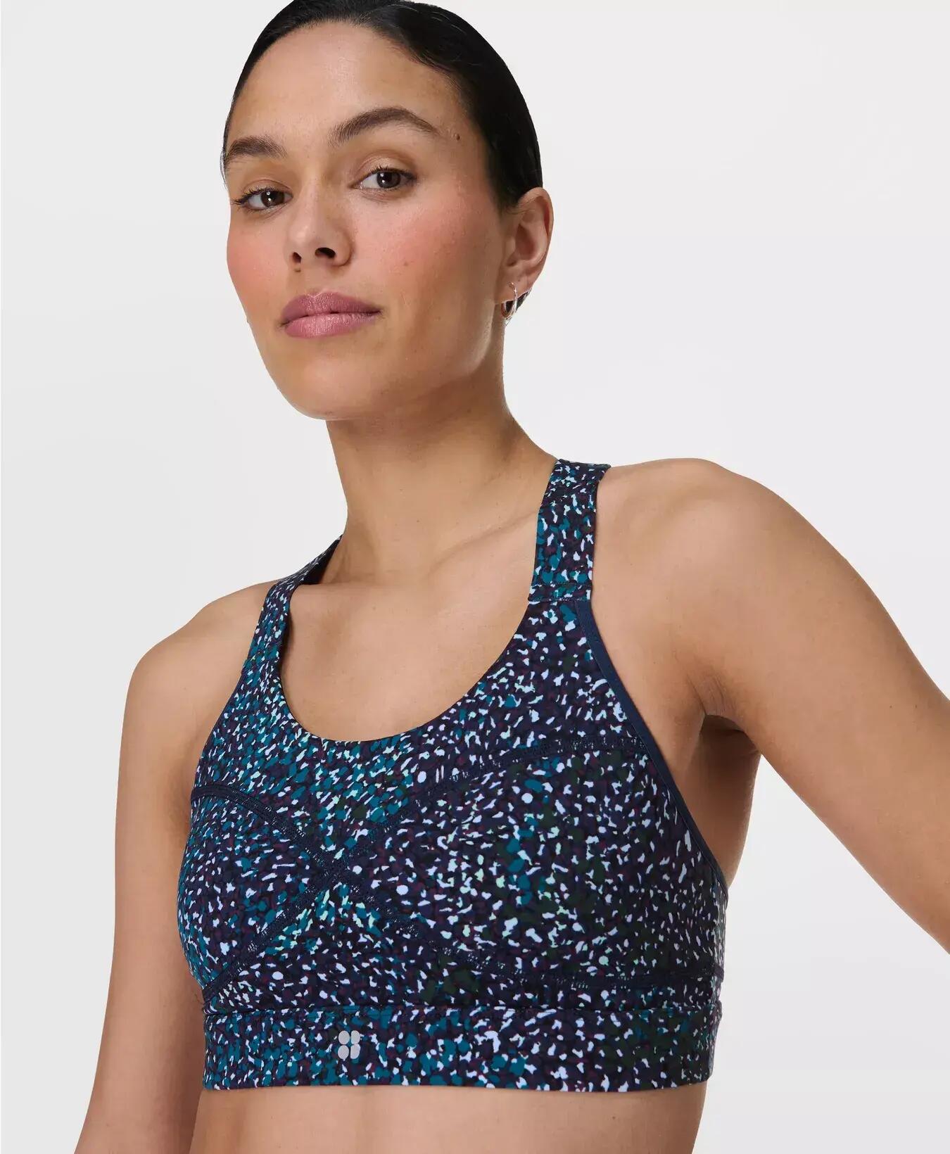 Sweaty Betty Power Medium Support Sports Bra Sportbeha BLAUWE AURORA PRINT M 3/7