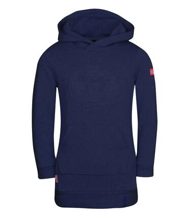 Robe fille Sandefjord bleu marine / orange
