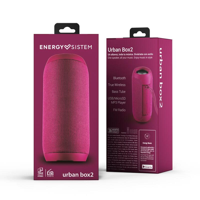Altavoz Portátil Energy Sistem Urban Box 2 Magenta