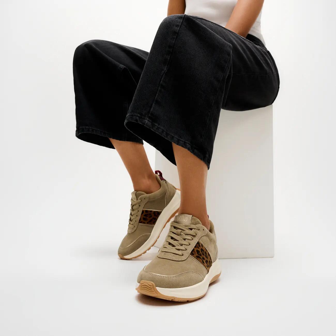 F-Mode Flow Suede Leopard Trainers 6/7