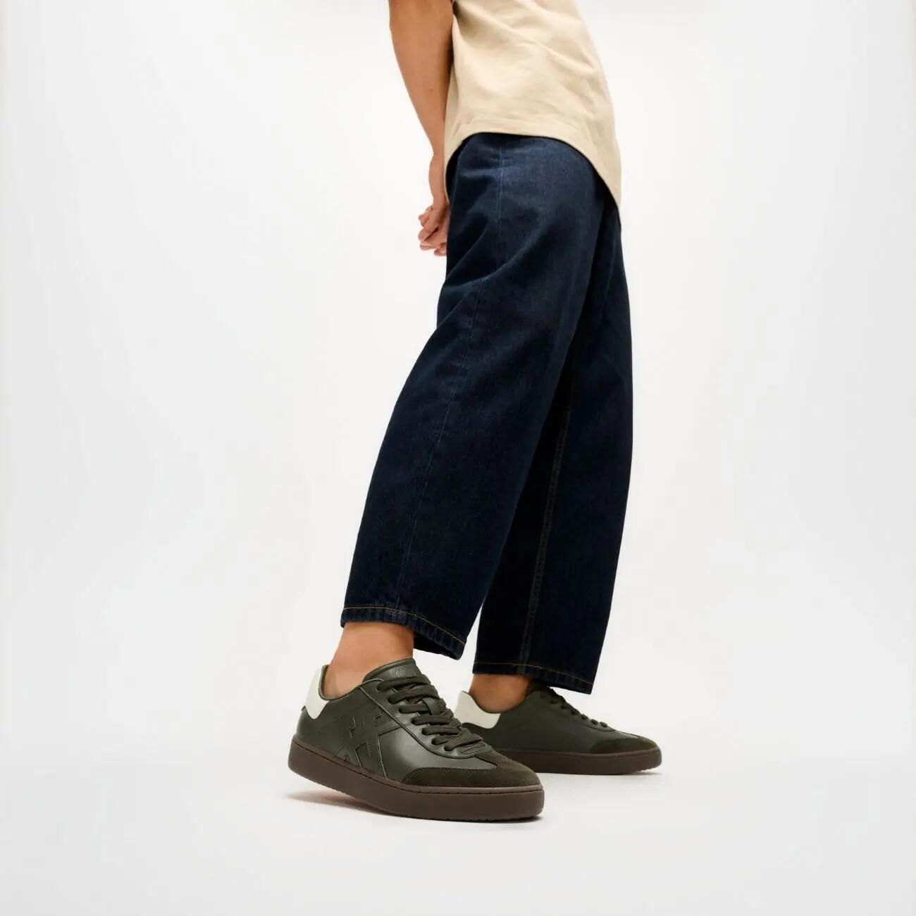 The Dash FF Mens Suede Leather T-Toe Trainers 6/7