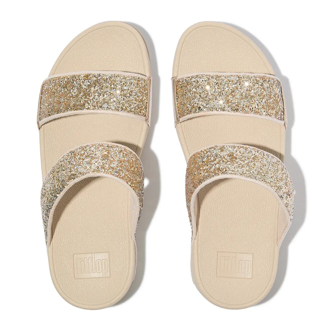 FitFlop FitFlop Lulu Multi-Tonal Glitter Slides  PLATINO/ZILVER 36 4/7