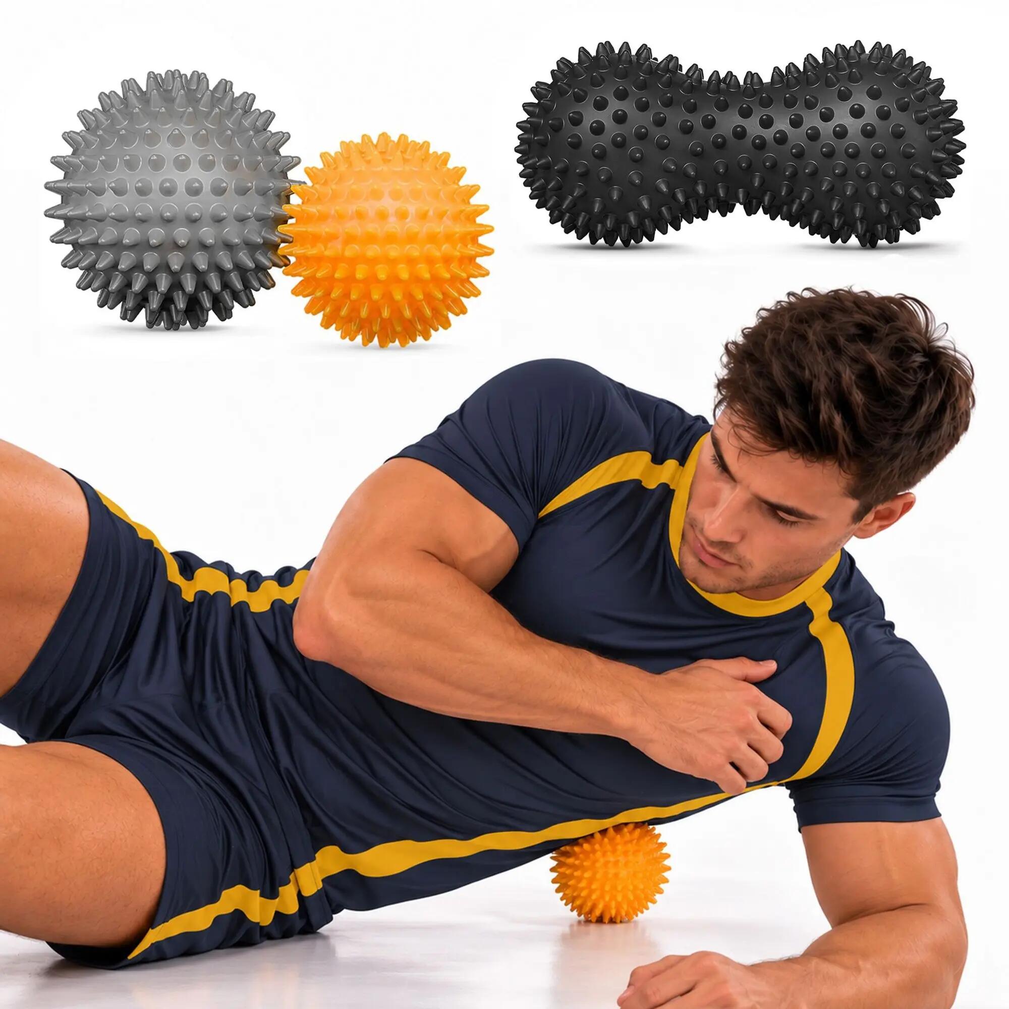Set de balles de massage Trex Sport 3 pcs 7-9 cm avec double balle 1/7