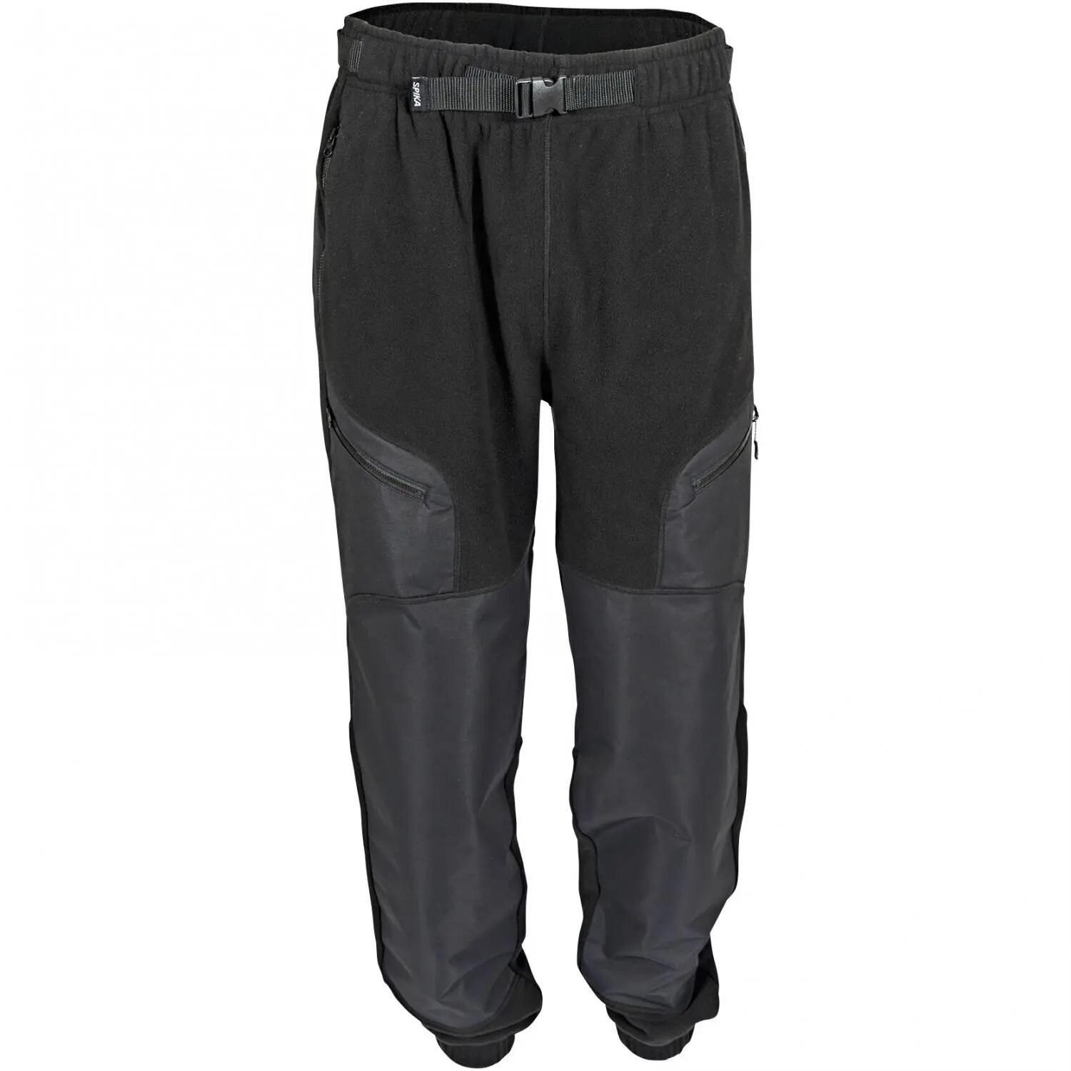 Herren - Outdoor-Fleecehose - Hybrid, wasserabweisend - Paperbark - Schwarz 1/3