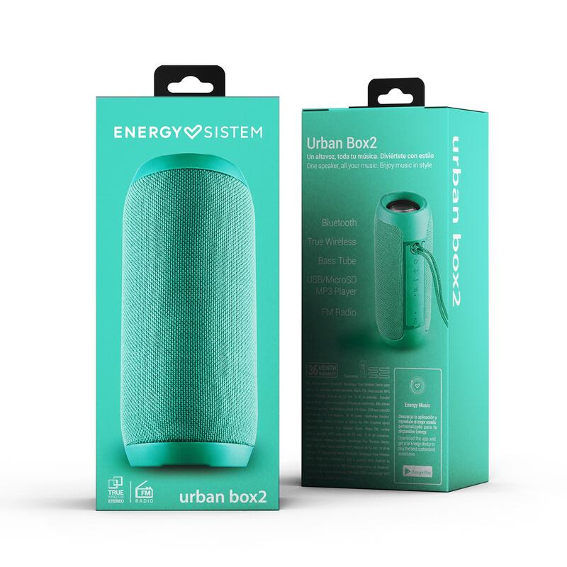 Altavoz Portátil Energy Sistem Urban Box 2 Jade