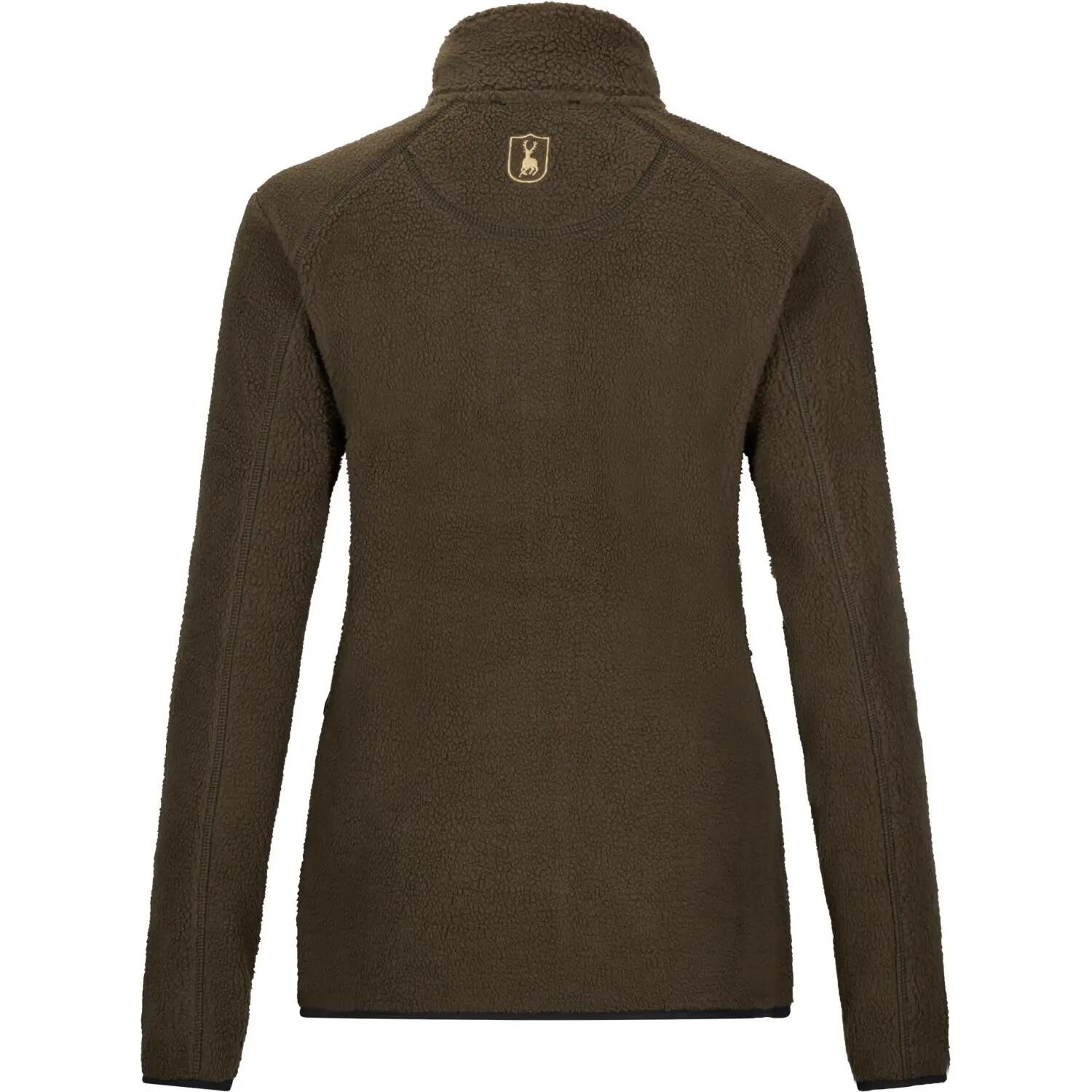 Damen - Outdoor-Faserpelzjacke - winddicht, atmungsaktiv - Strykari - oliv 4/5
