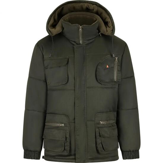 Herren - Outdoor-Winterjacke - warm, Fleecefutter - Ronneby - Oliv, 4XL
