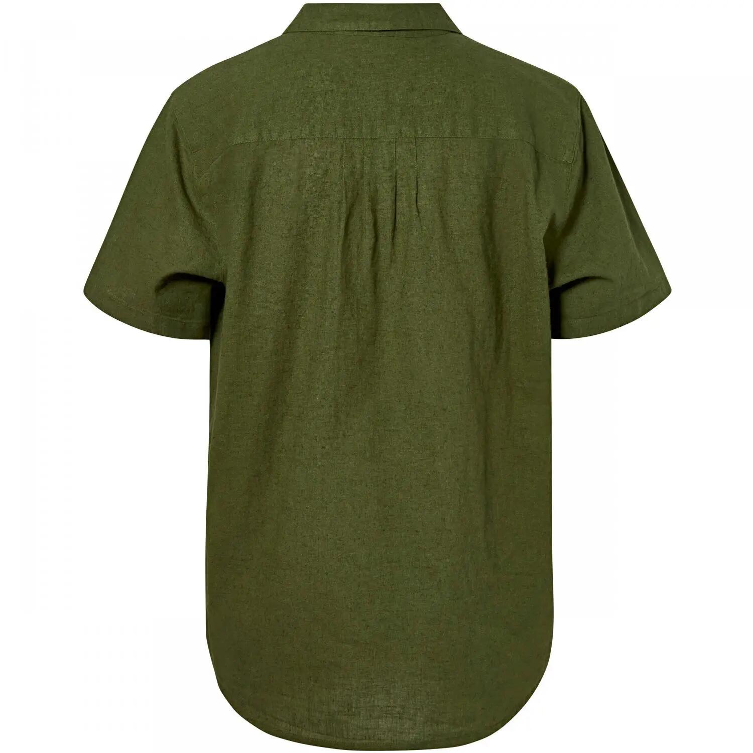 Damen - Outdoorbluse - Baumwoll-Mix - Värnamo - Pine Green 2XL 2/2
