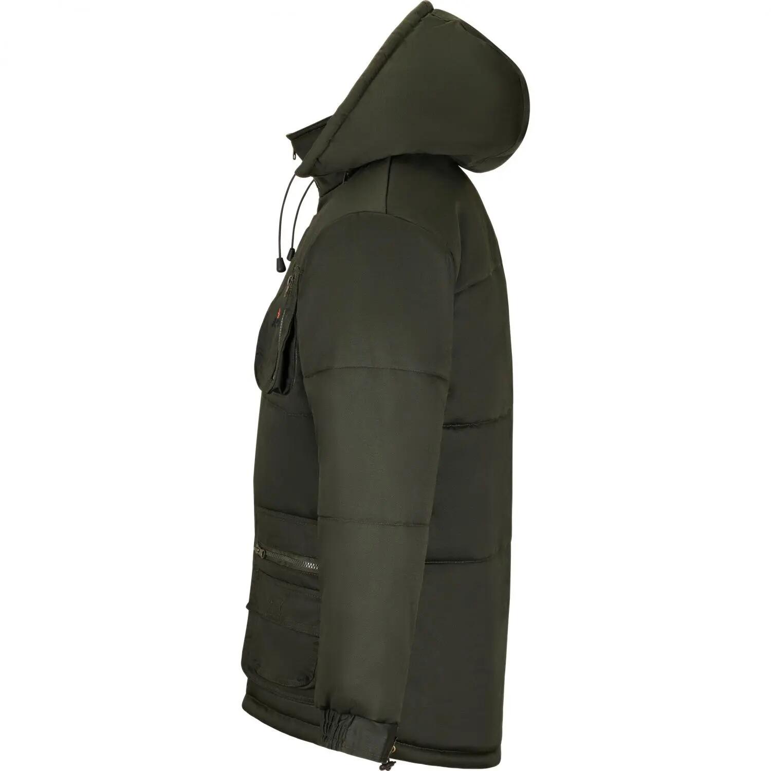 Herren - Outdoor-Winterjacke - warm, Fleecefutter - Ronneby - Oliv, 4XL 3/5