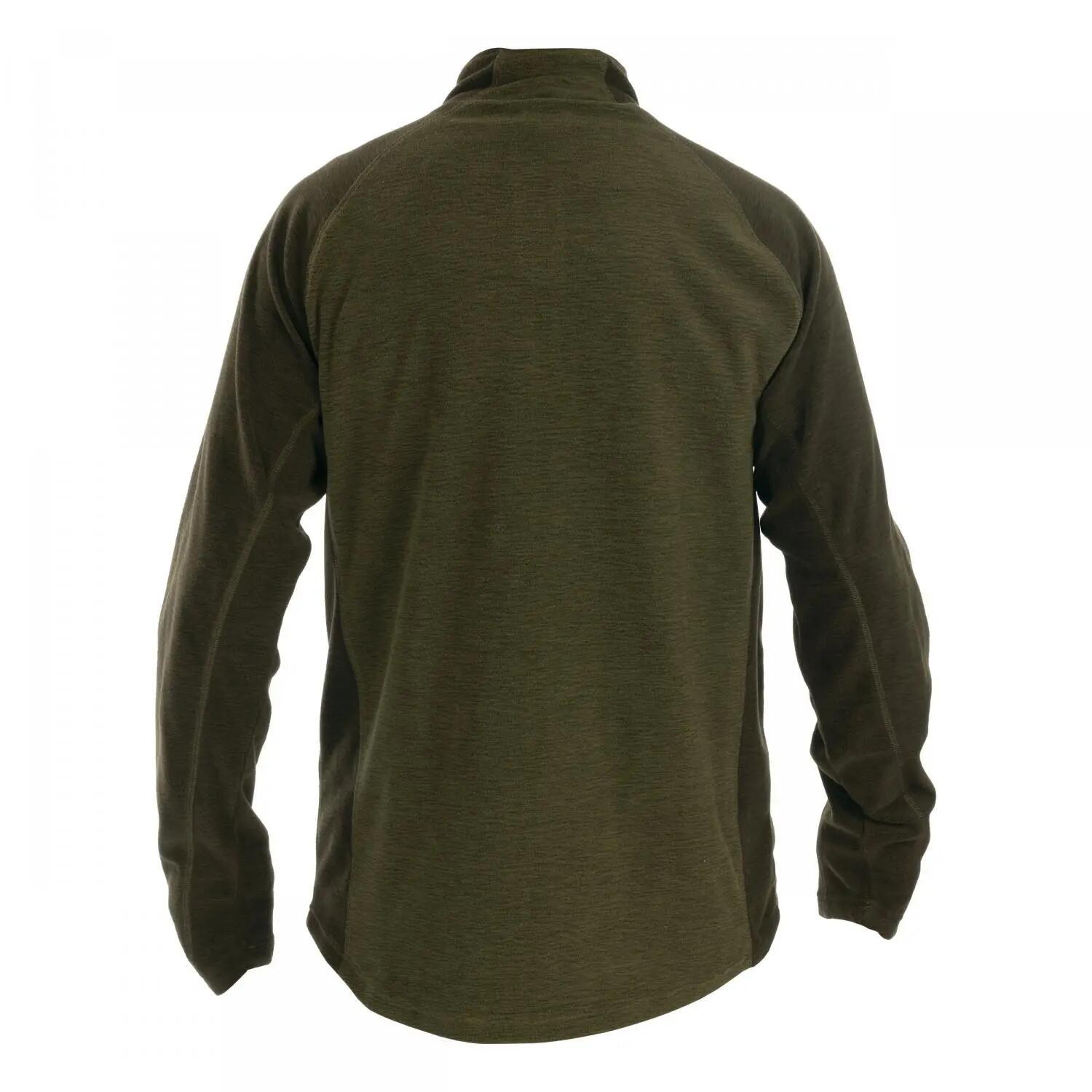Herren - Outdoor-Fleece - Stretch, Zip - Sarren - Dark Olive/Brown 2/2