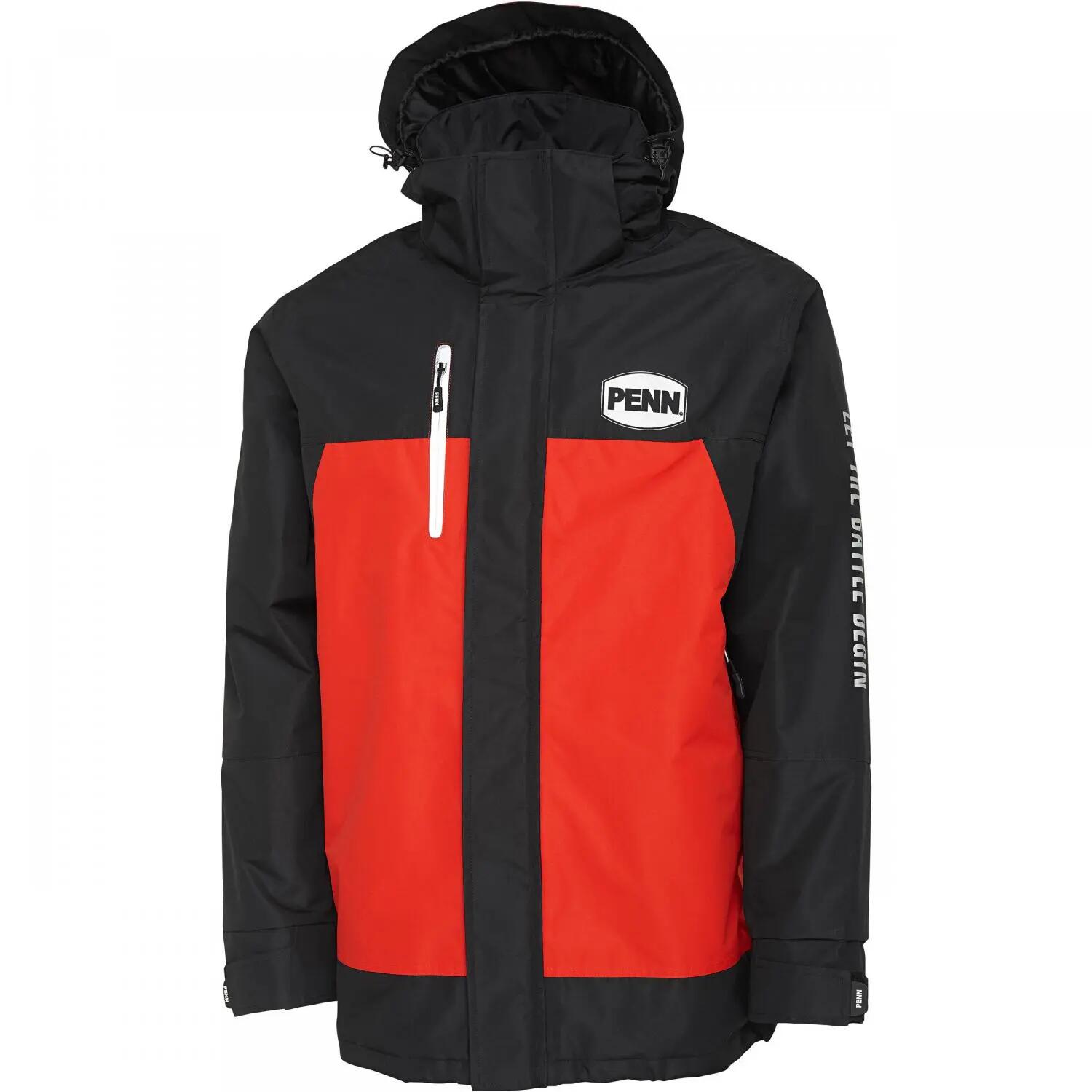 Herren - Angeljacke - isoliert, wind- und wasserdicht - Fierce Jacket - Rot/Ink 1/3