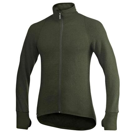 Woolpower Merino Mid Layer Full Zip Jacket 400 - Olivgrün