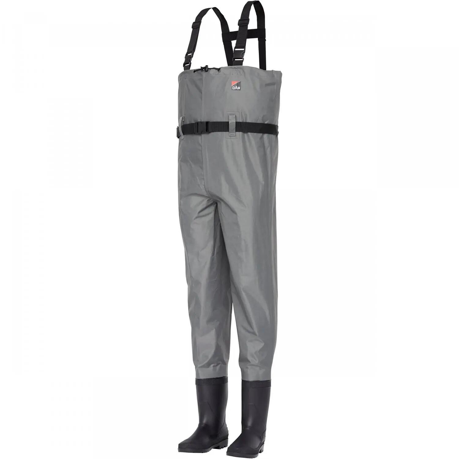 Herren - Angeln - Wathose - Nylon, Innentasche - light grey 1/2