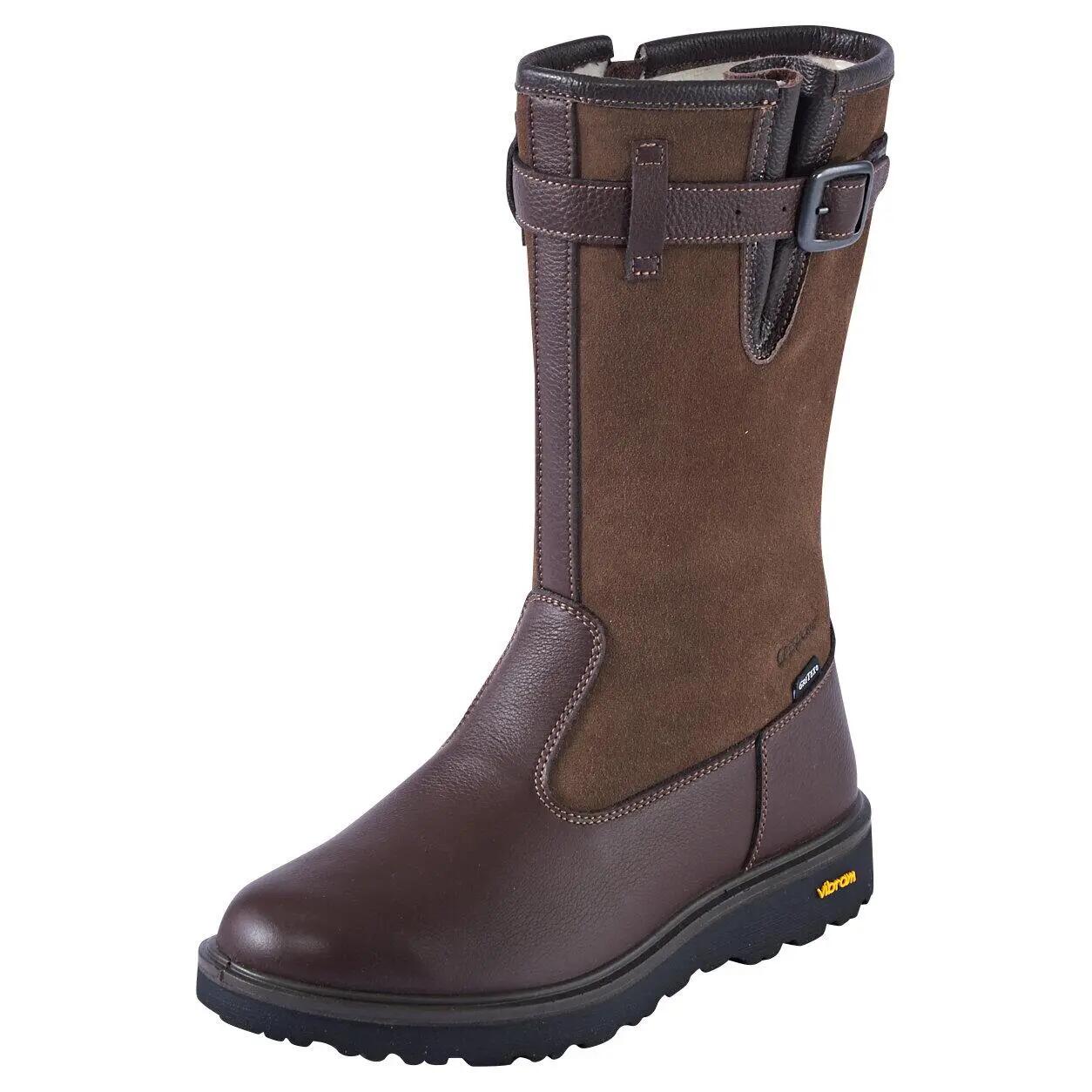 Unisex - Outdoorstiefel - Glattleder, Vibram-Sohle - Peru - oliv/braun 2/3