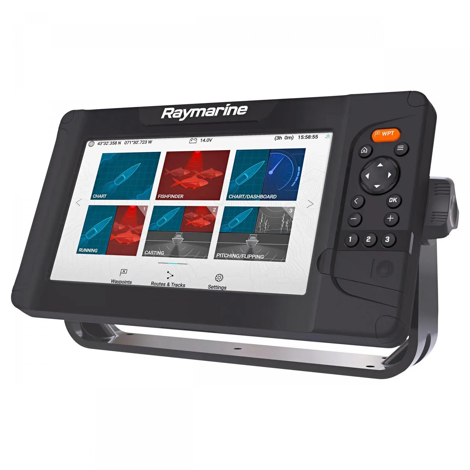 Raymarine Element 9 HV Fischfinder mit HV-100 Geber 3/5