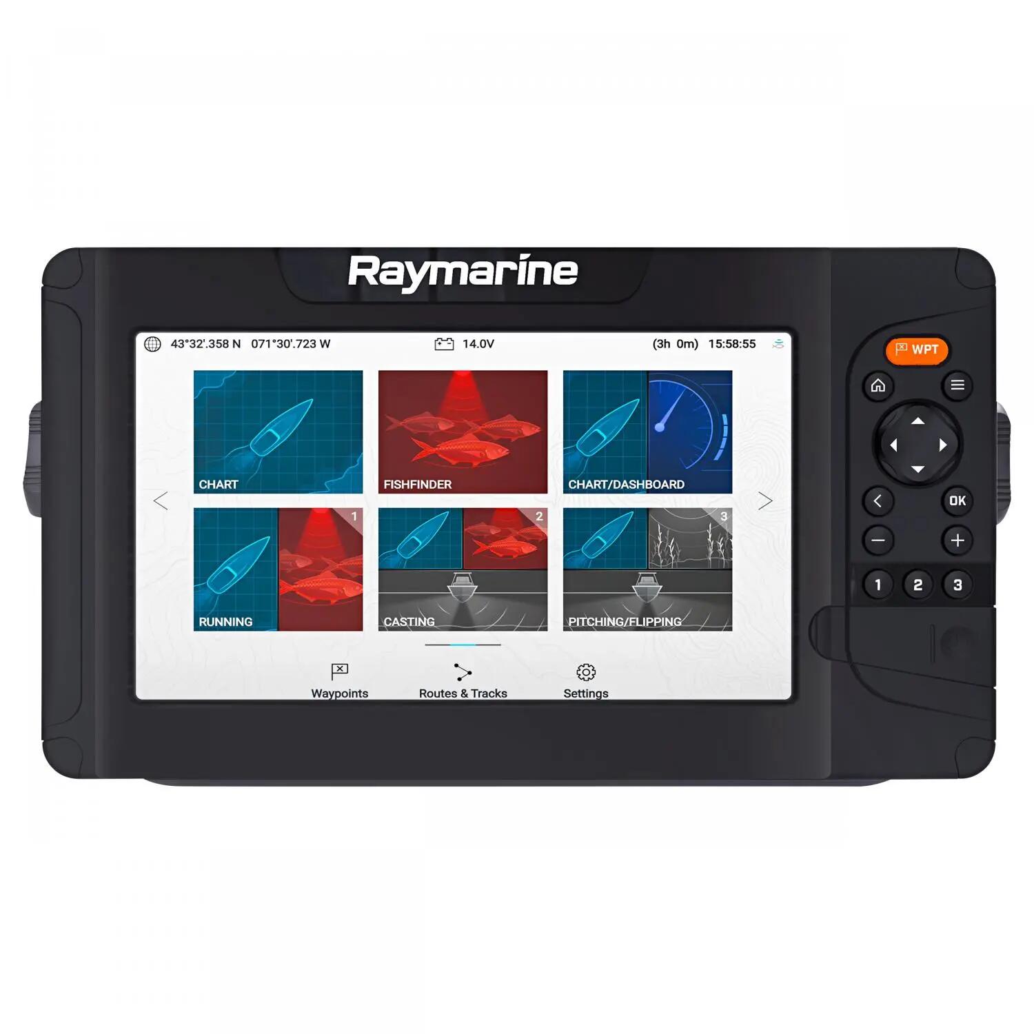 Raymarine Element 9 HV Fischfinder mit HV-100 Geber 2/5