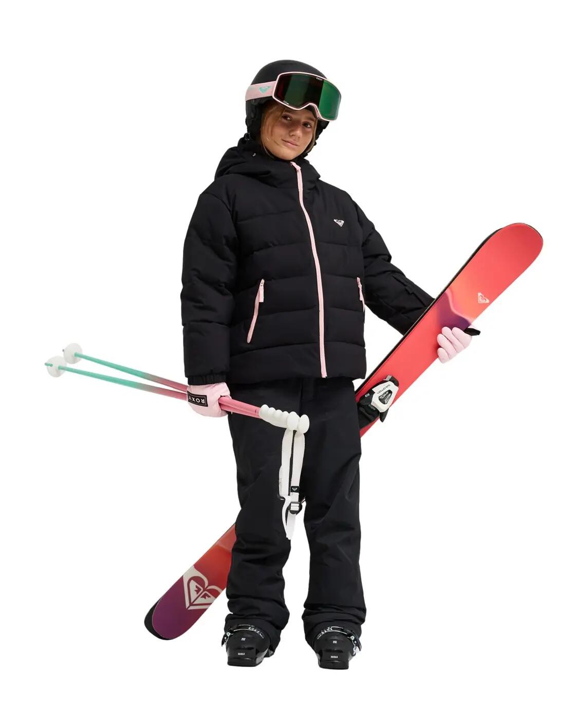 Funktionelle Snow-Jacke SNOWYHILL PUFFY Schwarz Mädchen 3/7