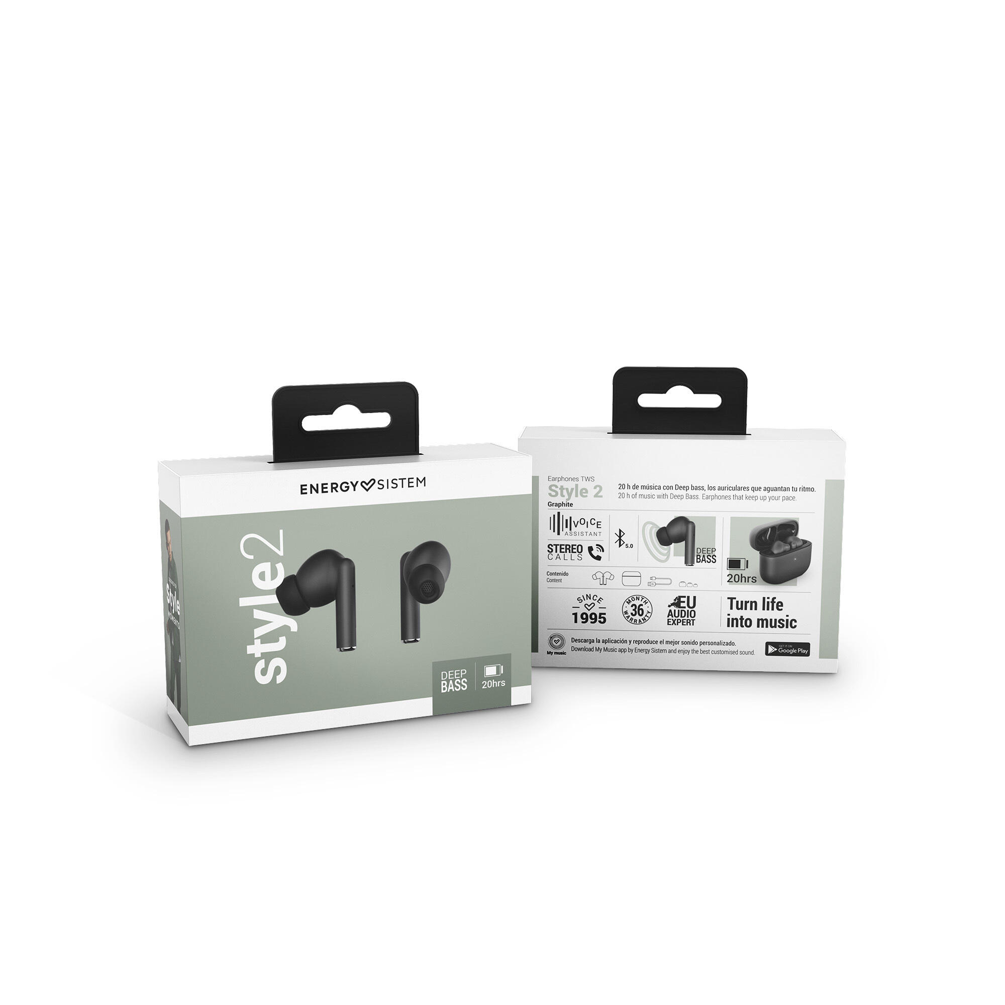 Auricolari in Ear Bluetooth Energy Sistem Style 2 Nero 3/5