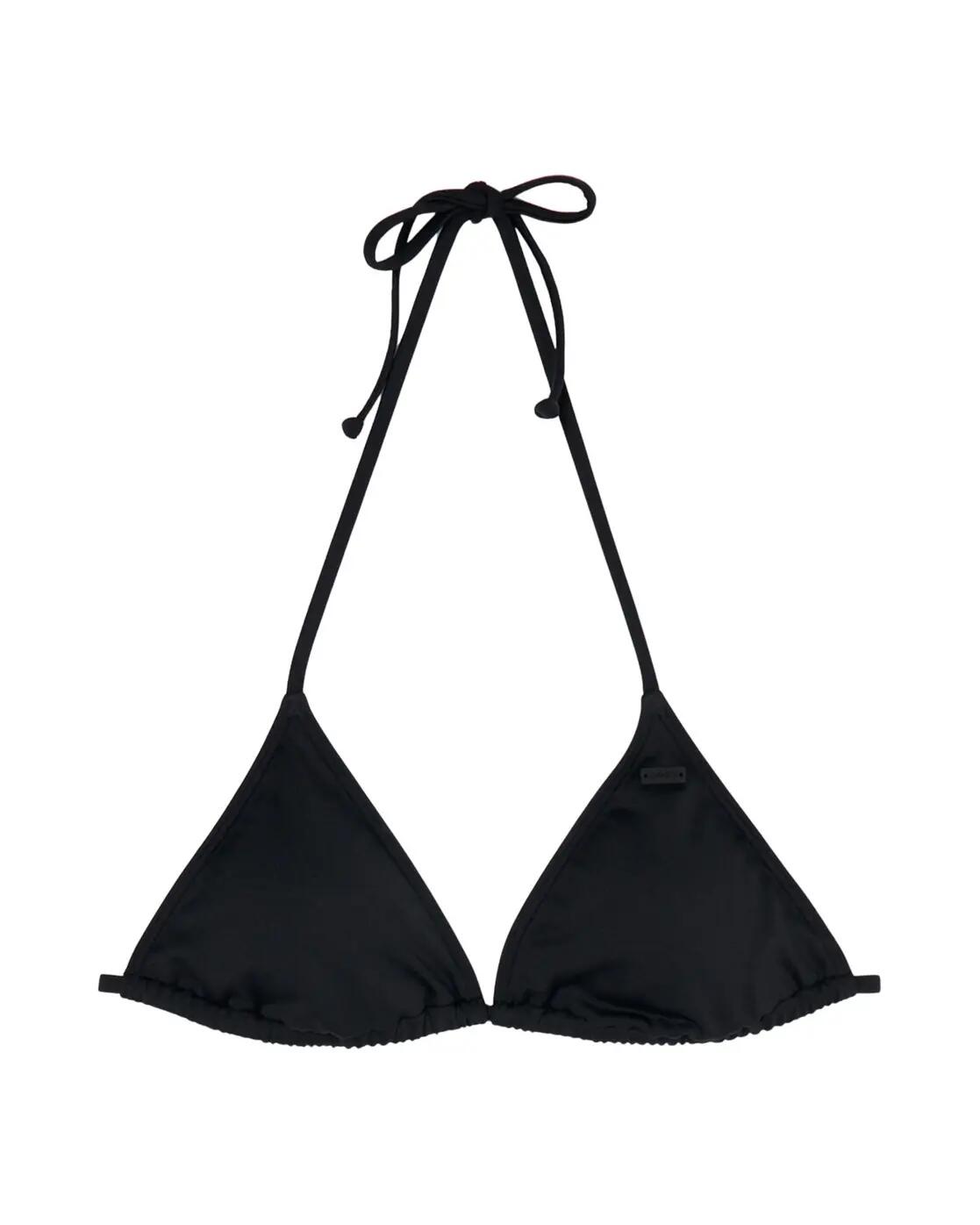 Haut de maillot de bain Triangle Beach Classics Tiki Tri Noir Femme 1/4