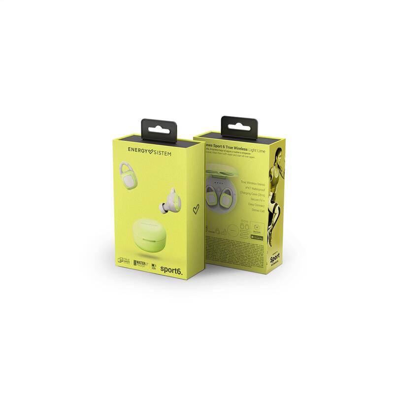 Auriculares Deportivos Energy Sistem Sport 6 True Wireless Light Lime