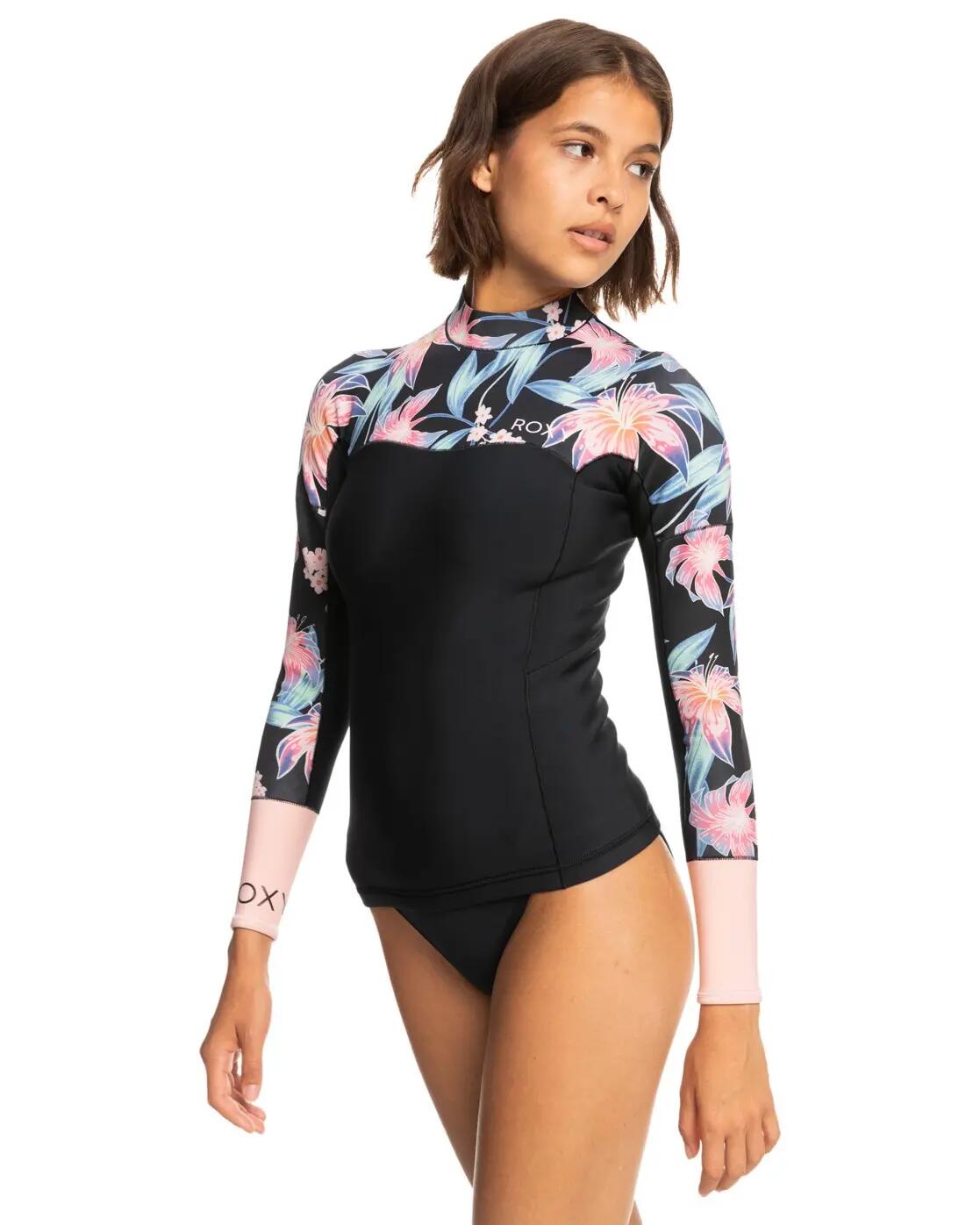Neoprenanzugjacke 1MM SWELL SERIES Schwarz Damen 3/4