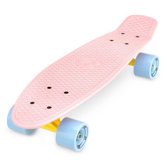 Xootz Retro Plastic Complete Cruiser Skateboard, 22" - Pastel Pink 2/3