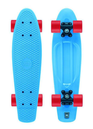 Xootz Kid's Mini Cruiser Skateboard, Retro Plastic Complete Skateboard