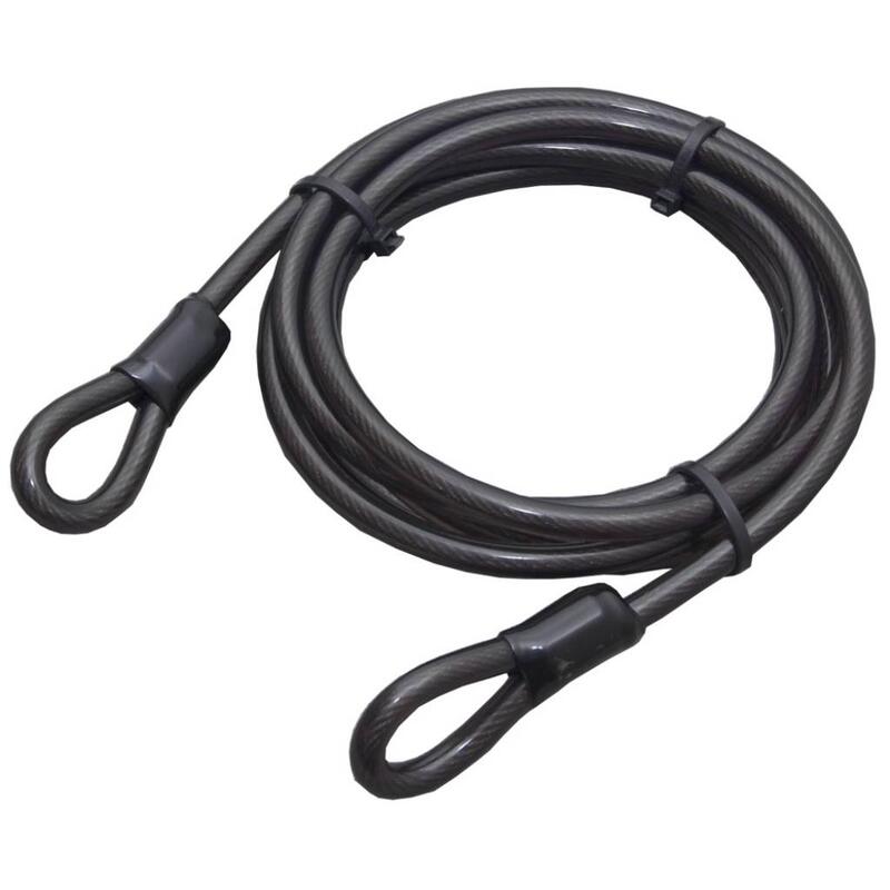 Python câble pour cadenas 2,5 mètres acier 10 x 250 mm noir