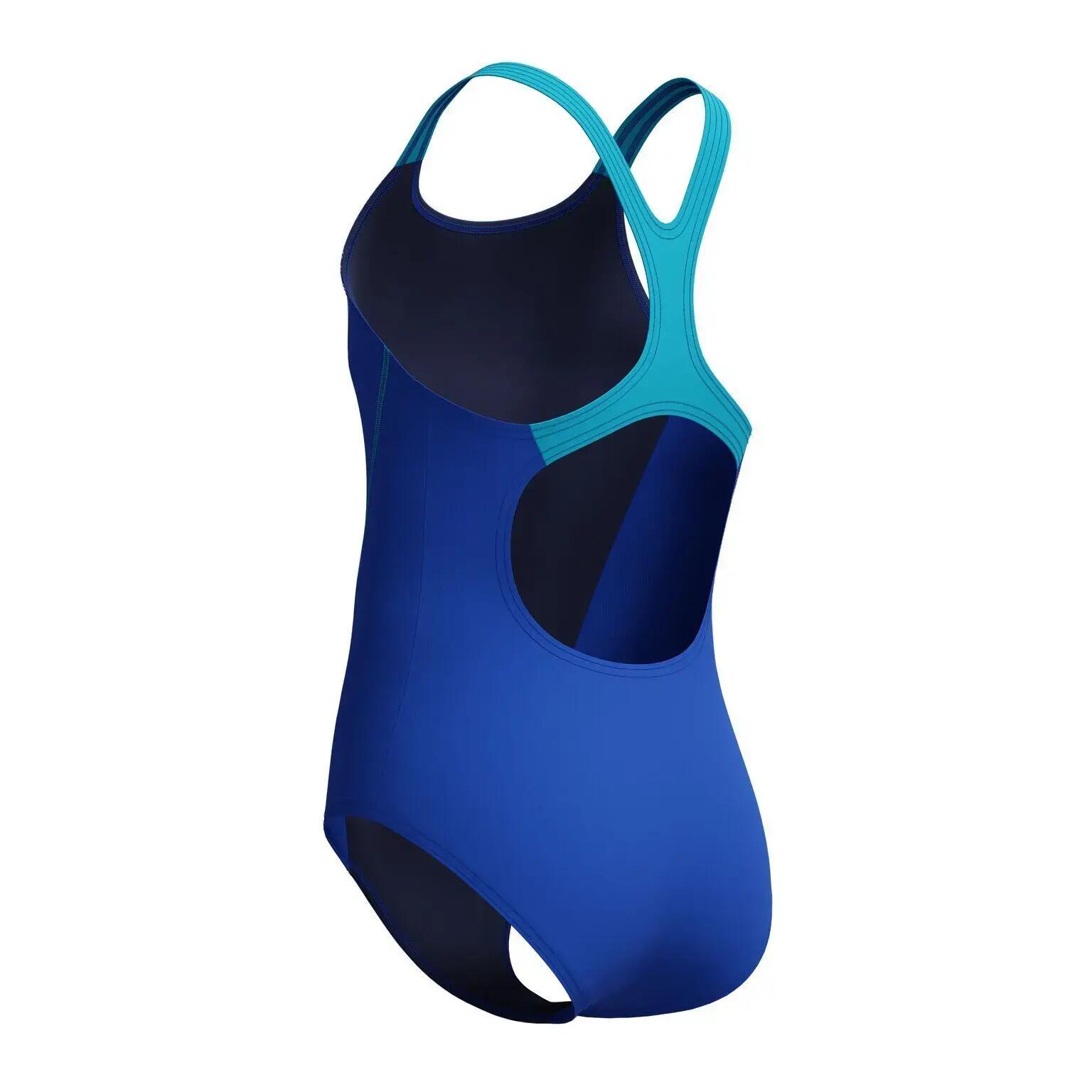 Maillot De Bain 1 Pièce Motif/style Logo MEDALIST Fille (Bleu Imprimé) 7/7