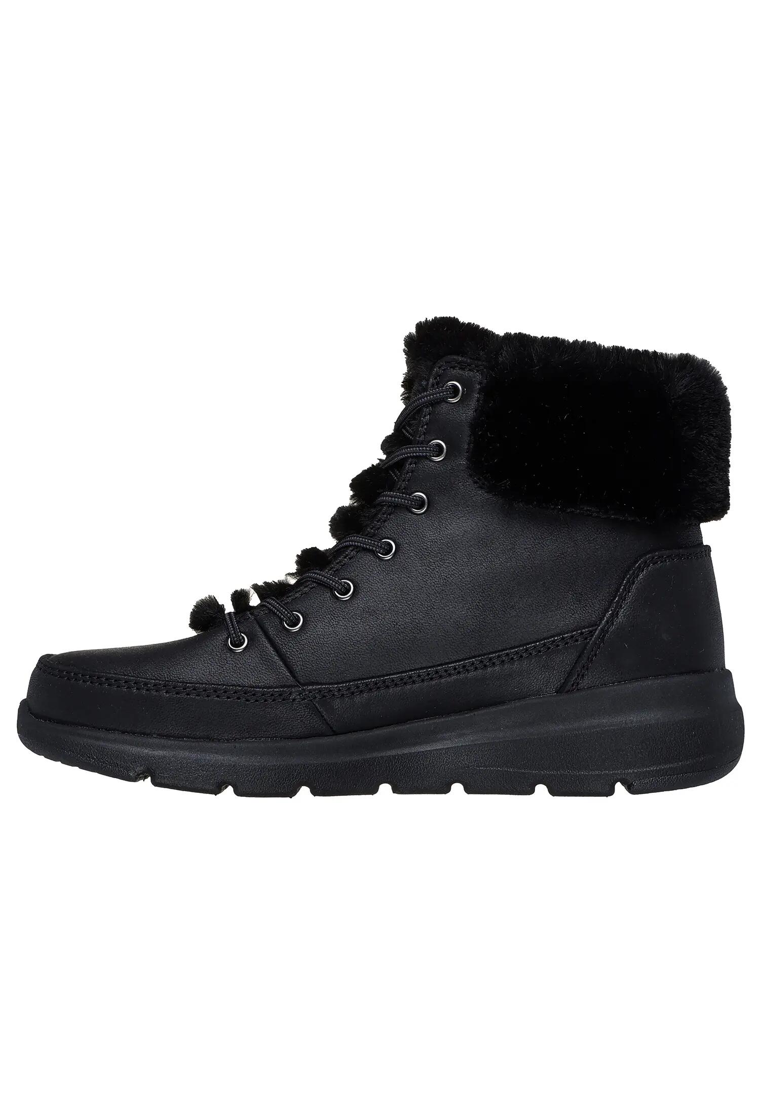 Skechers Damen Glacial Ultra Wonderland Boots Schwarz 4/5