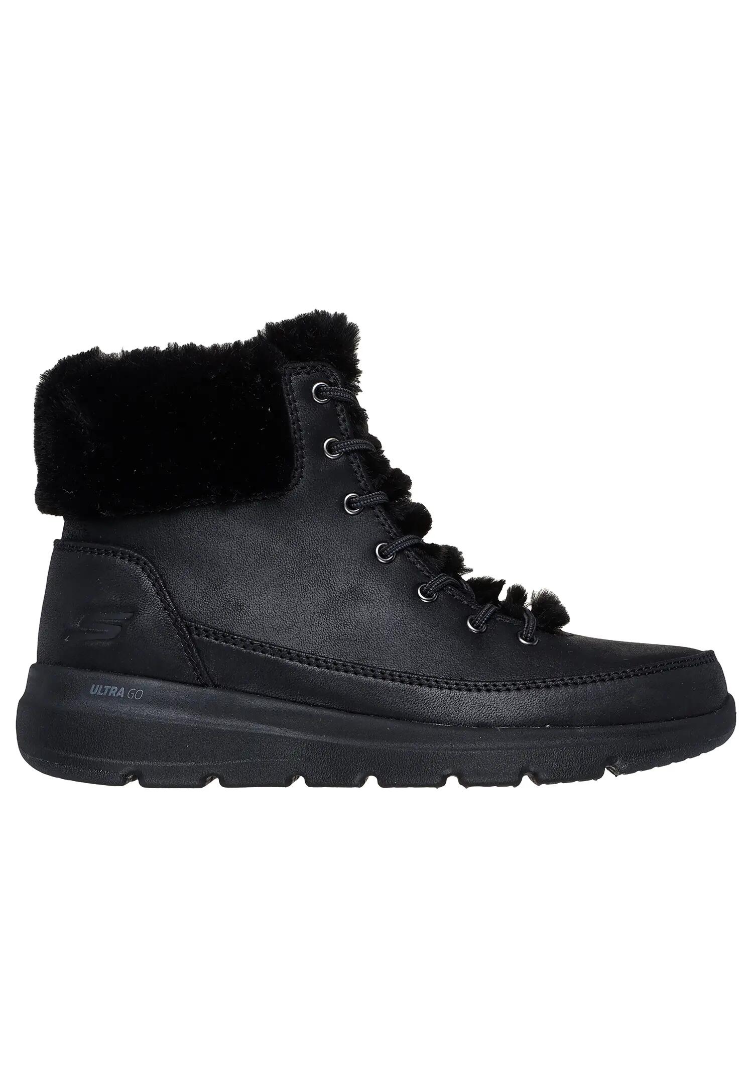 Skechers Damen Glacial Ultra Wonderland Boots Schwarz 3/5