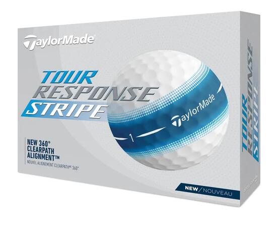 Boite de 12 Balles de Golf TaylorMade Tour Response Stripe