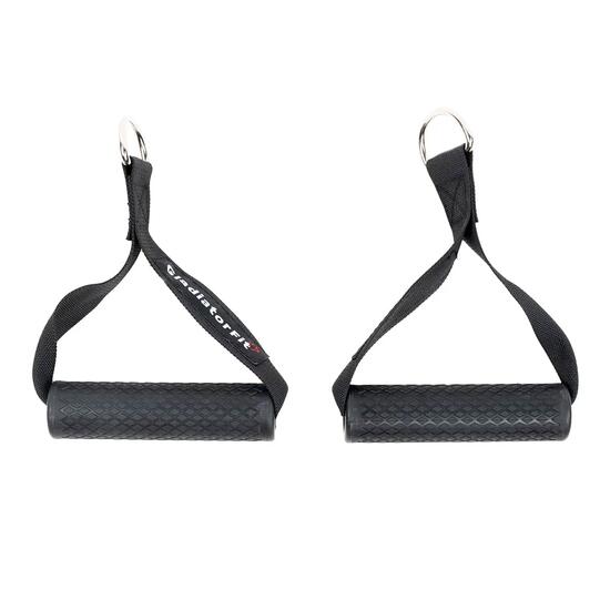 Poignées de tirage rembourrées en caoutchouc GladiatorFit (lot de 2)