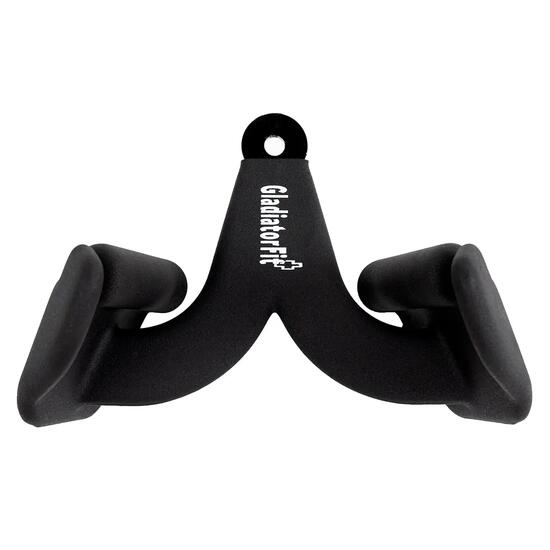 Poignée neutre ergonomique en acier pour tirage à la poulie GladiatorFit